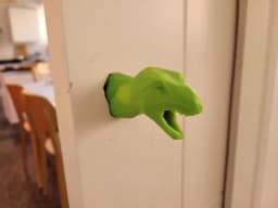 Low Poly T-REX Dinosaur Door Handle / hook - M6 3d model