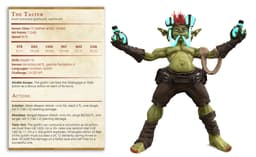 The Taster - Goblin Brewers - PRESUPPORTED - Illustrated and Stats - 32mm scale 3d model