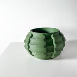 The Jute Planter Pot with Drainage Tray & Stand Included | Modern and Unique Home Decor for Plants 3d model