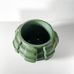The Jute Planter Pot with Drainage Tray & Stand Included | Modern and Unique Home Decor for Plants 3d model