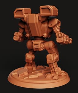 Heavy Battle Mech Walker | Sci-Fi Wargaming Miniature 3d model