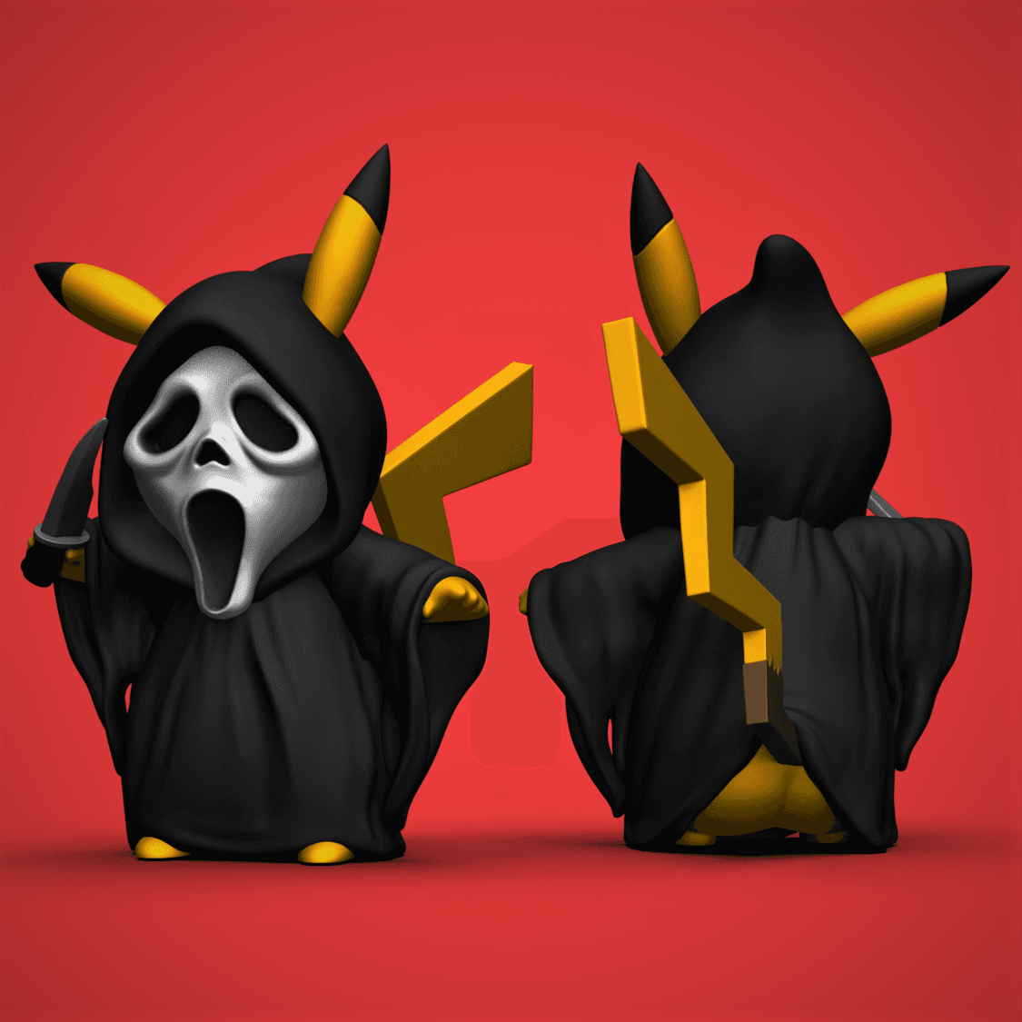 Pikachu -GhostFace 3d model