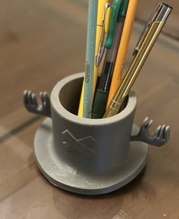 Chopper Hat Desk Organizer 3d model