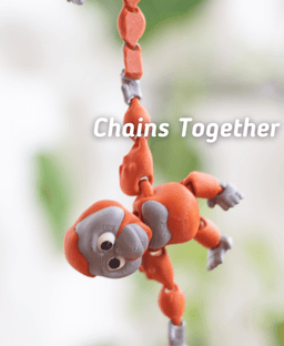Optimistic Orangutan - Articulated Fidget Orantutan - Ludo Animal 3d model