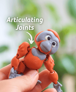 Optimistic Orangutan - Articulated Fidget Orantutan - Ludo Animal 3d model