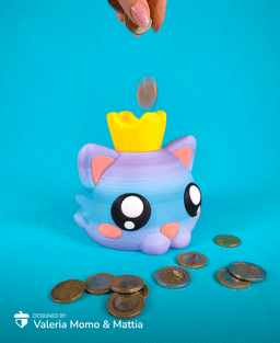 Cat Head Piggybank Design 3d model