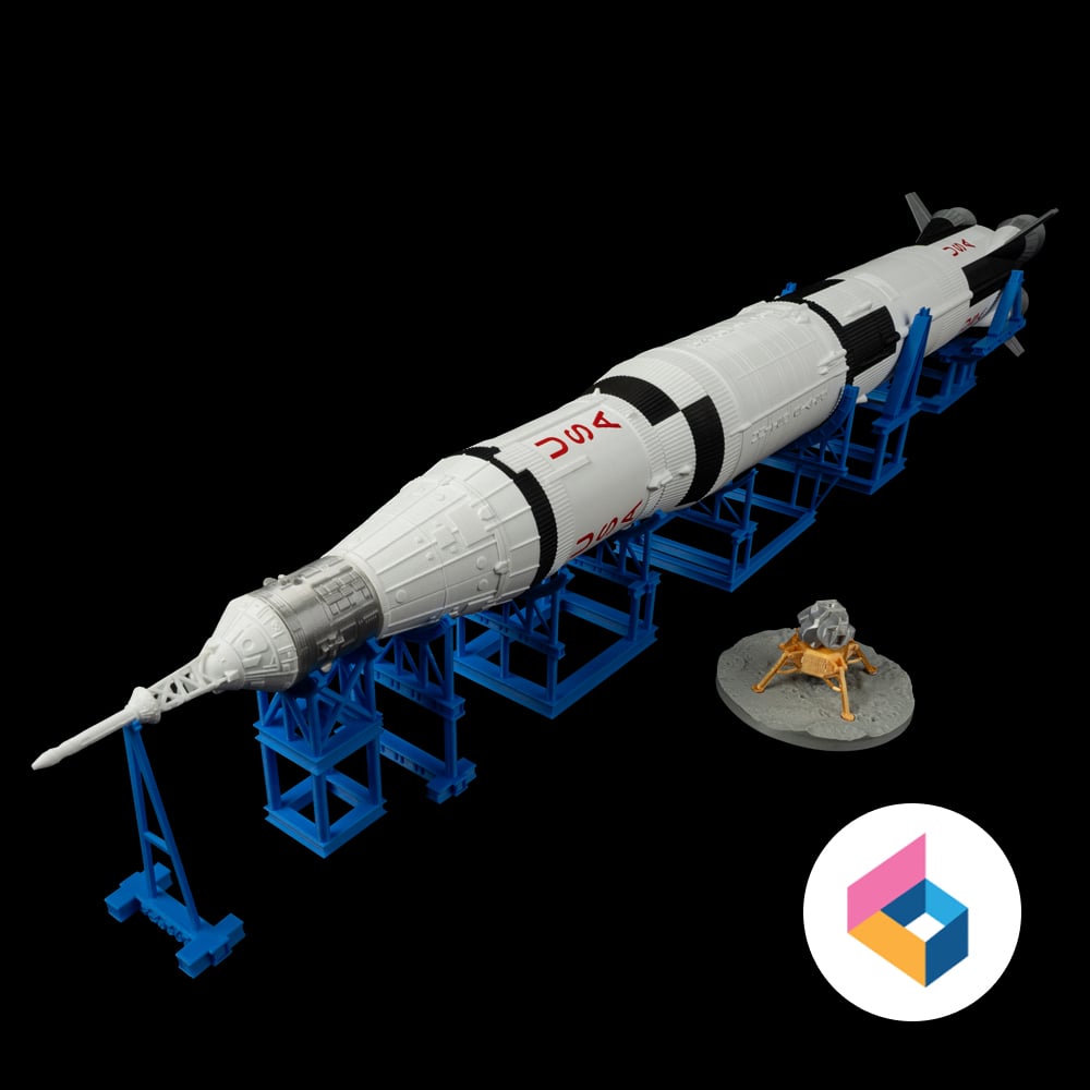 Display stand for Saturn V 3d model