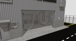 The Liberty Hangar | 1/64 Scale JDM Industrial Garage Diorama (LBWK Style) 3d model