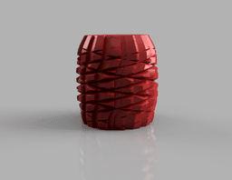 Crystal vase V003 3d model
