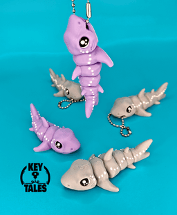 The Shark (keychain - magnet & mini!) 3d model