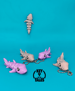 The Shark (keychain - magnet & mini!) 3d model