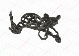 Silhouette Spider Man 3d model