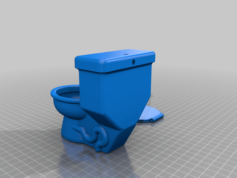 Toilet geocache 3d model