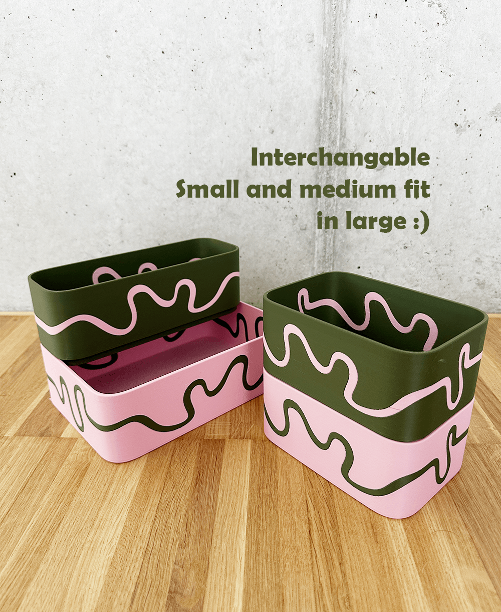 Stackable Box Set of 3 3d model