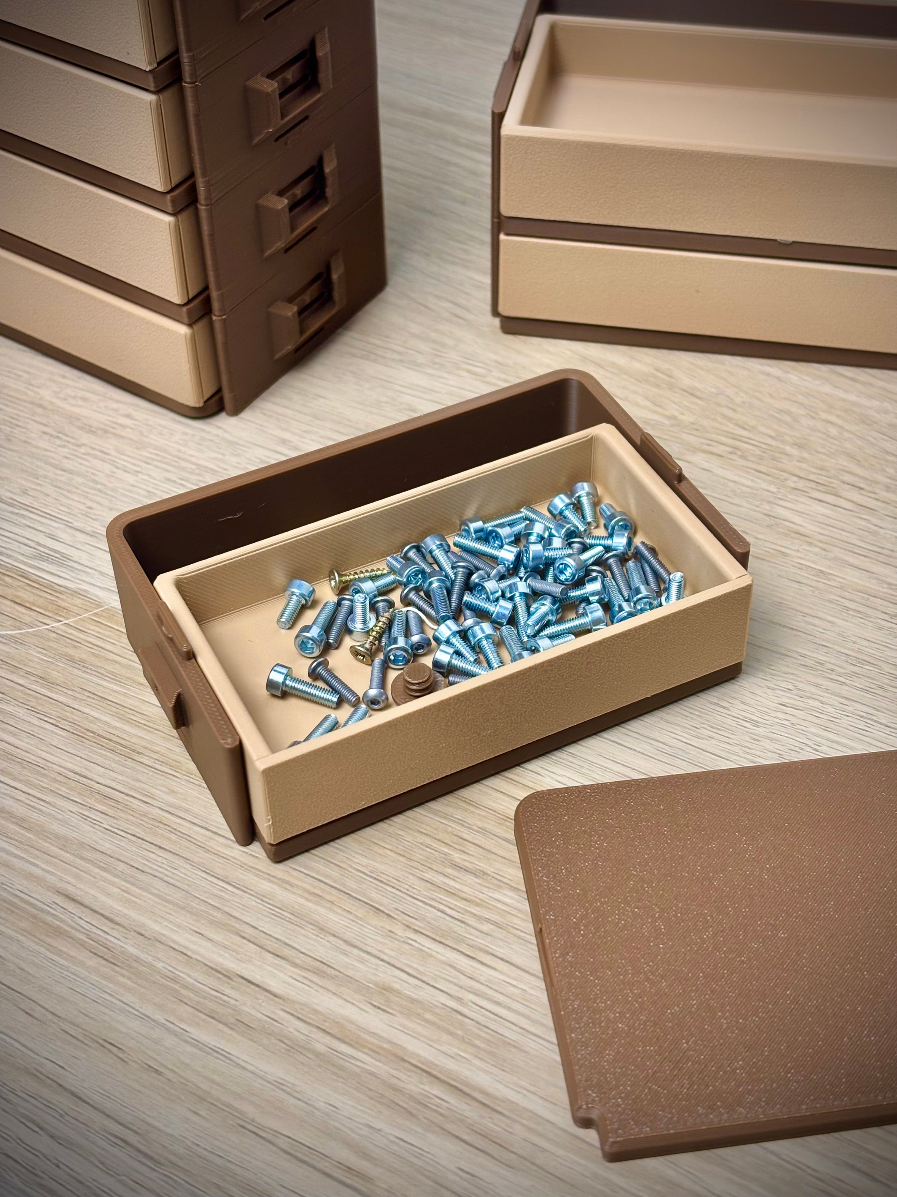 Modular Drawer System | Push-Push Lock 3d model