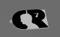 CR7 KEYCHAIN CRISTIANO RONALDO 3d model