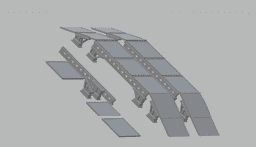 FHW: Modular Industrial Bridge v1 (28mm heroic)(BoD) 3d model