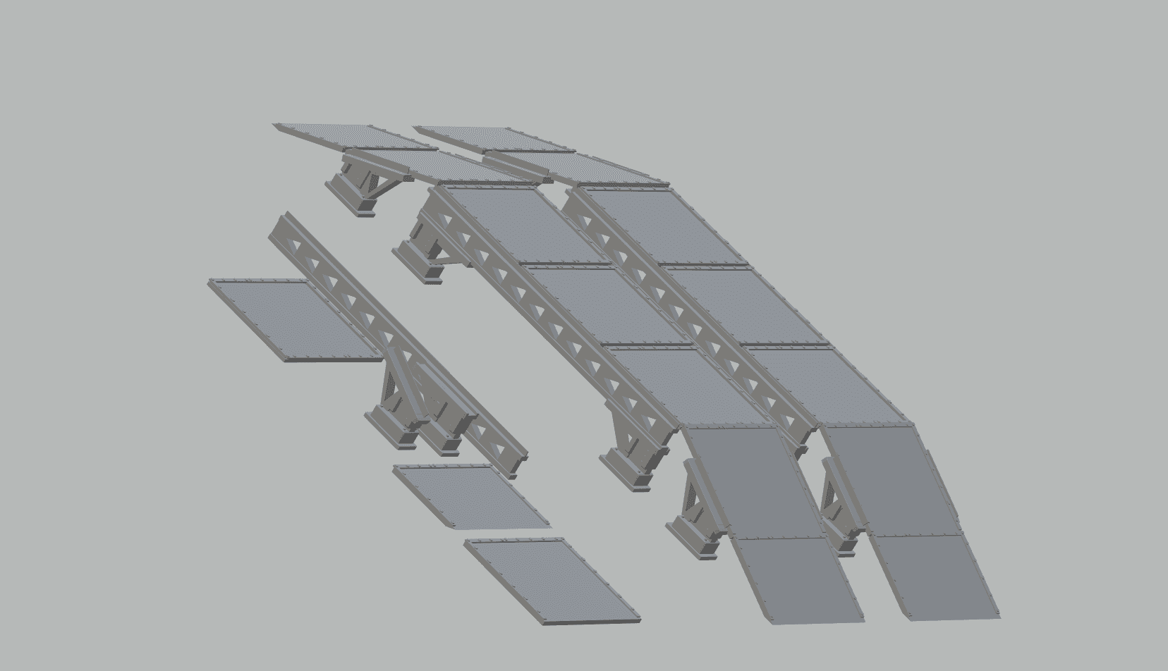 FHW: Modular Industrial Bridge v1 (28mm heroic)(BoD) 3d model