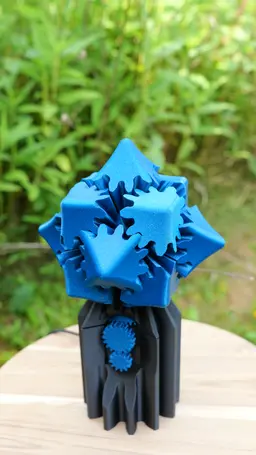 Gear Star Sreampunk Desk Sculpture 3d model