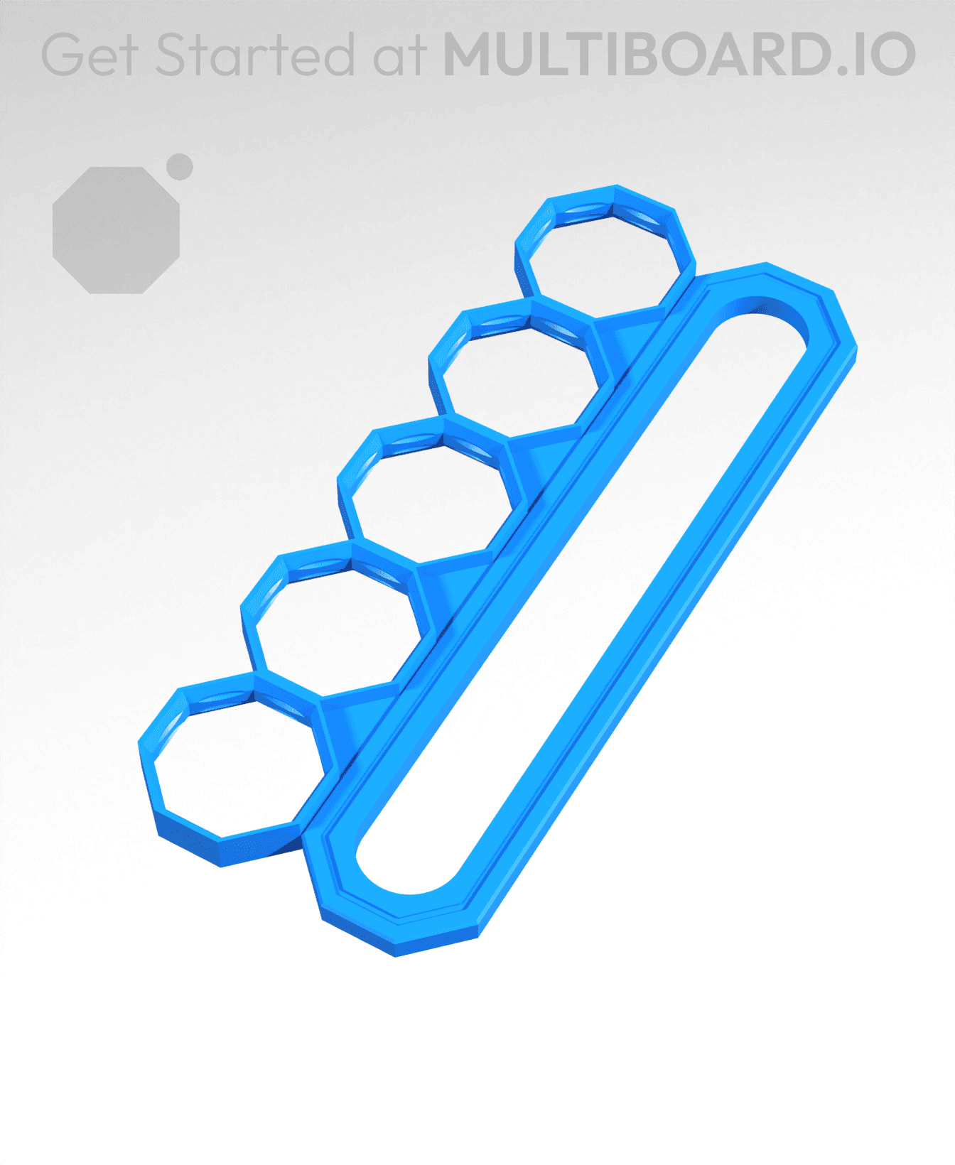 5 MU Big Holes, Mid Sliding Bar 3d model