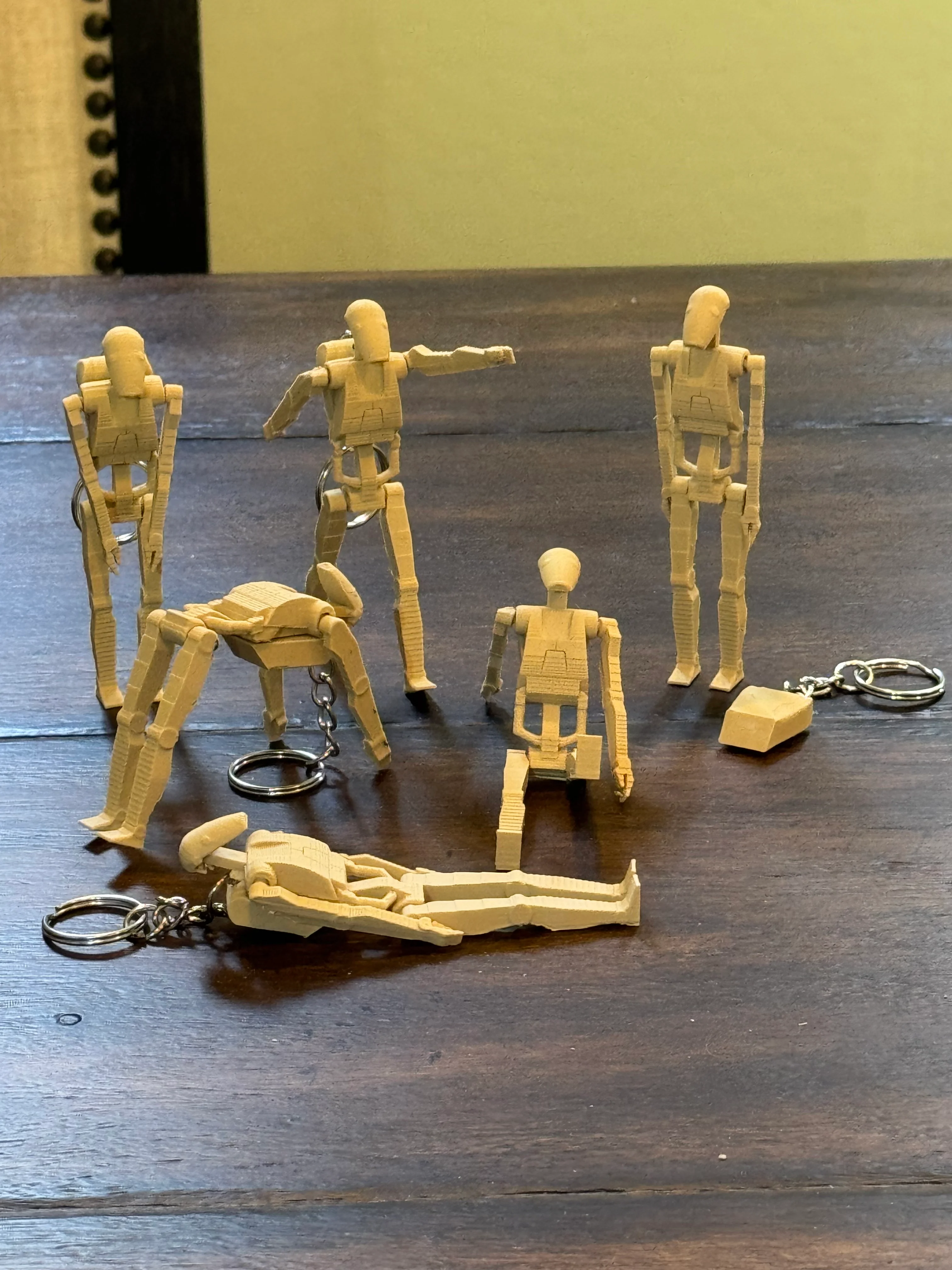 B1 Battle Droid (Articulating Keychain) 3d model