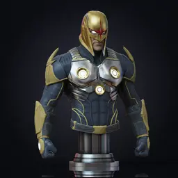 Nova bust (Pre-Supported) 3d model