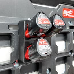 Packout Wall M12 Battery Holder Quad Mount (Small Batteries) 3d model