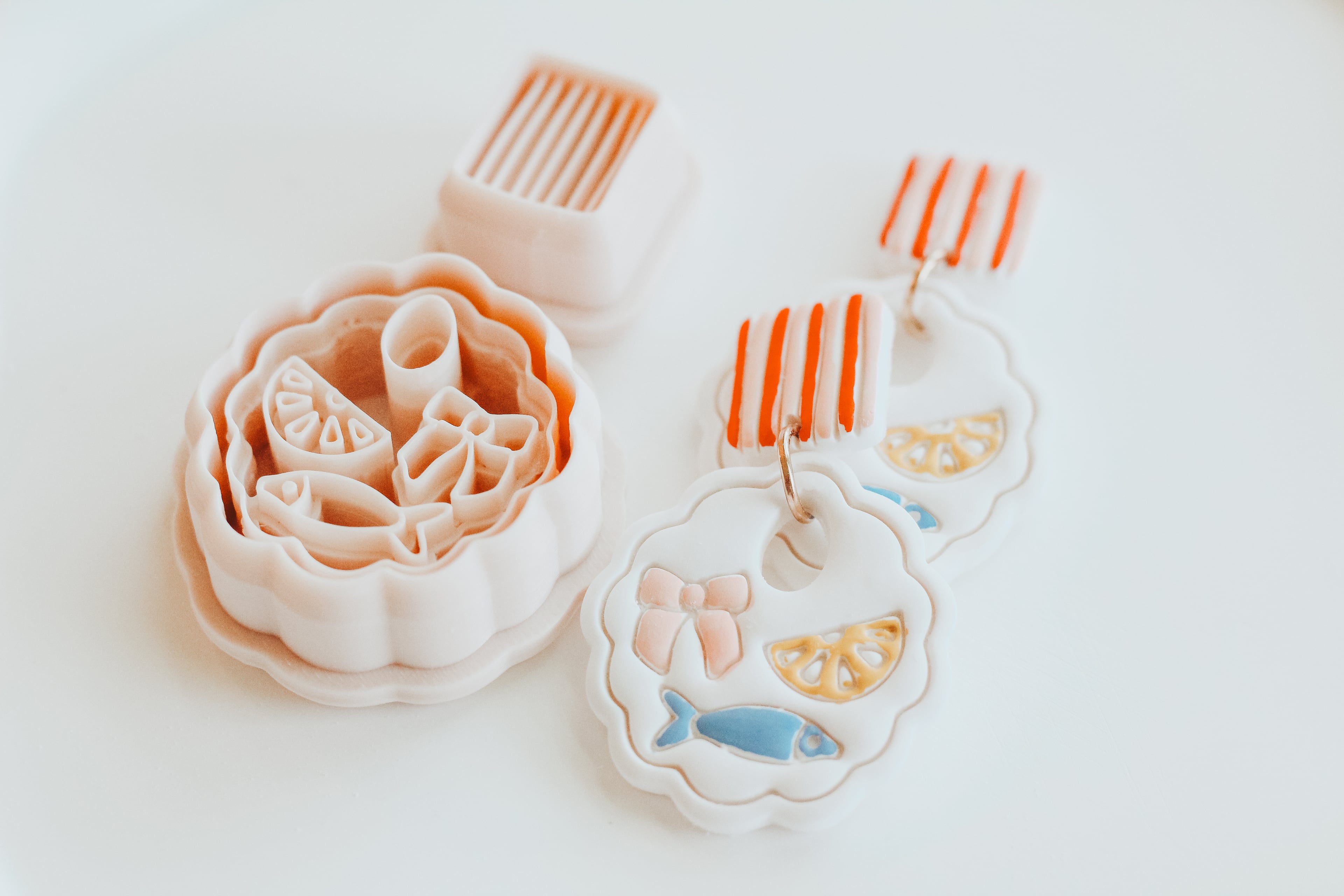 Summer Picnic Clay Cutter Set 3d model