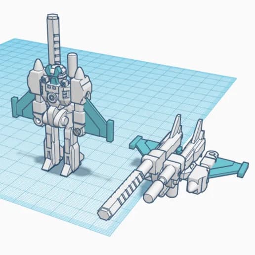 Safeguard RoGunner Targetmaster Transformers 3d model
