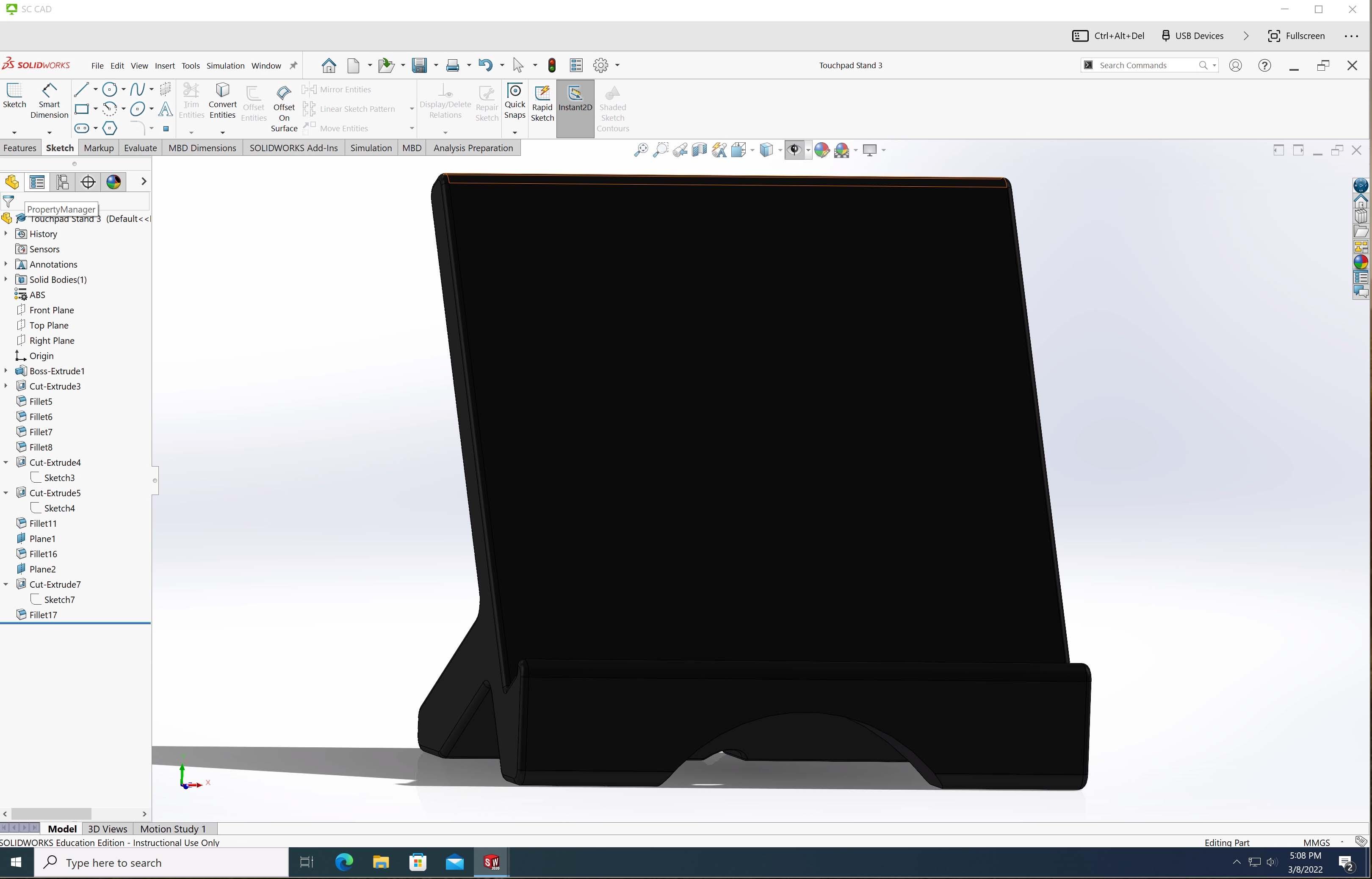 Touchpad Stand 2.STL 3d model