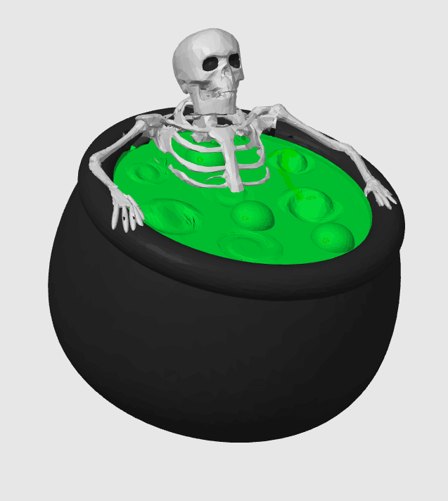 Skeletons Hot Tub 3d model