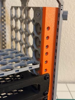 Multiboard Rack Unit - 5MRU / 5U T-Rail (Pair) 3d model