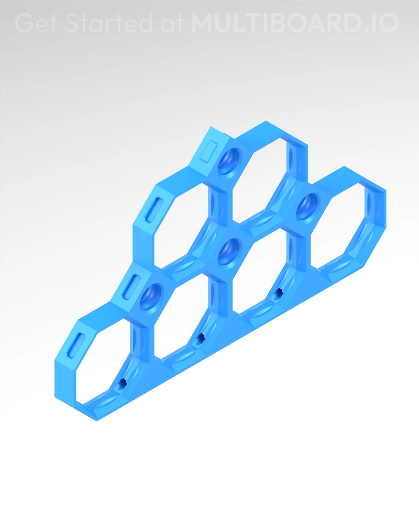 4x2 MU - Triangle - MultiBoard Octagon Plate 3d model