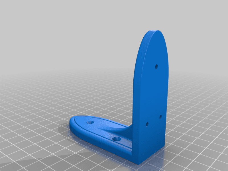 Simple shelf bracket 3d model