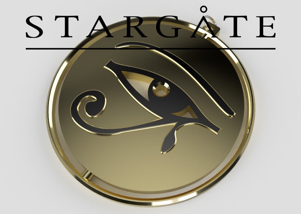 Spinning Keyring Stargate Eye Of Ra 3d model