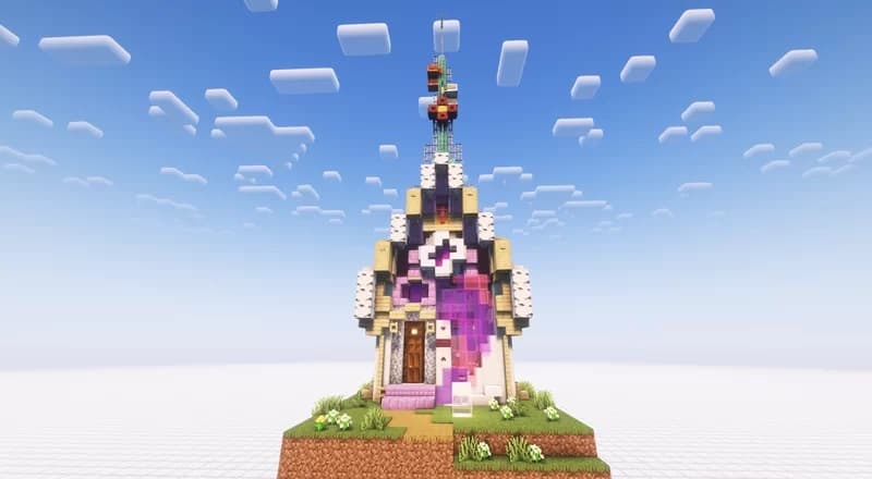 Minecraft Flower Radio Station 3d model