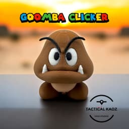 Goomba Fidget Clicker - Keychain 3d model