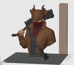 Masked Outlaw Cowboy Bust 3MF | Western Multi-Color | HighDetail 3d model