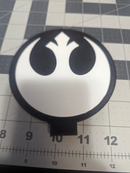 Rebel Alliance 120mm Wall Mount Insert Emblem 3d model