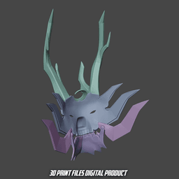 Moon Knight Lunar General Hannya Articulated Mask 3d model