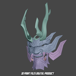 Moon Knight Lunar General Hannya Articulated Mask 3d model