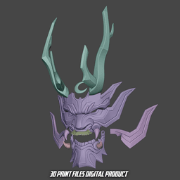 Moon Knight Lunar General Hannya Articulated Mask 3d model