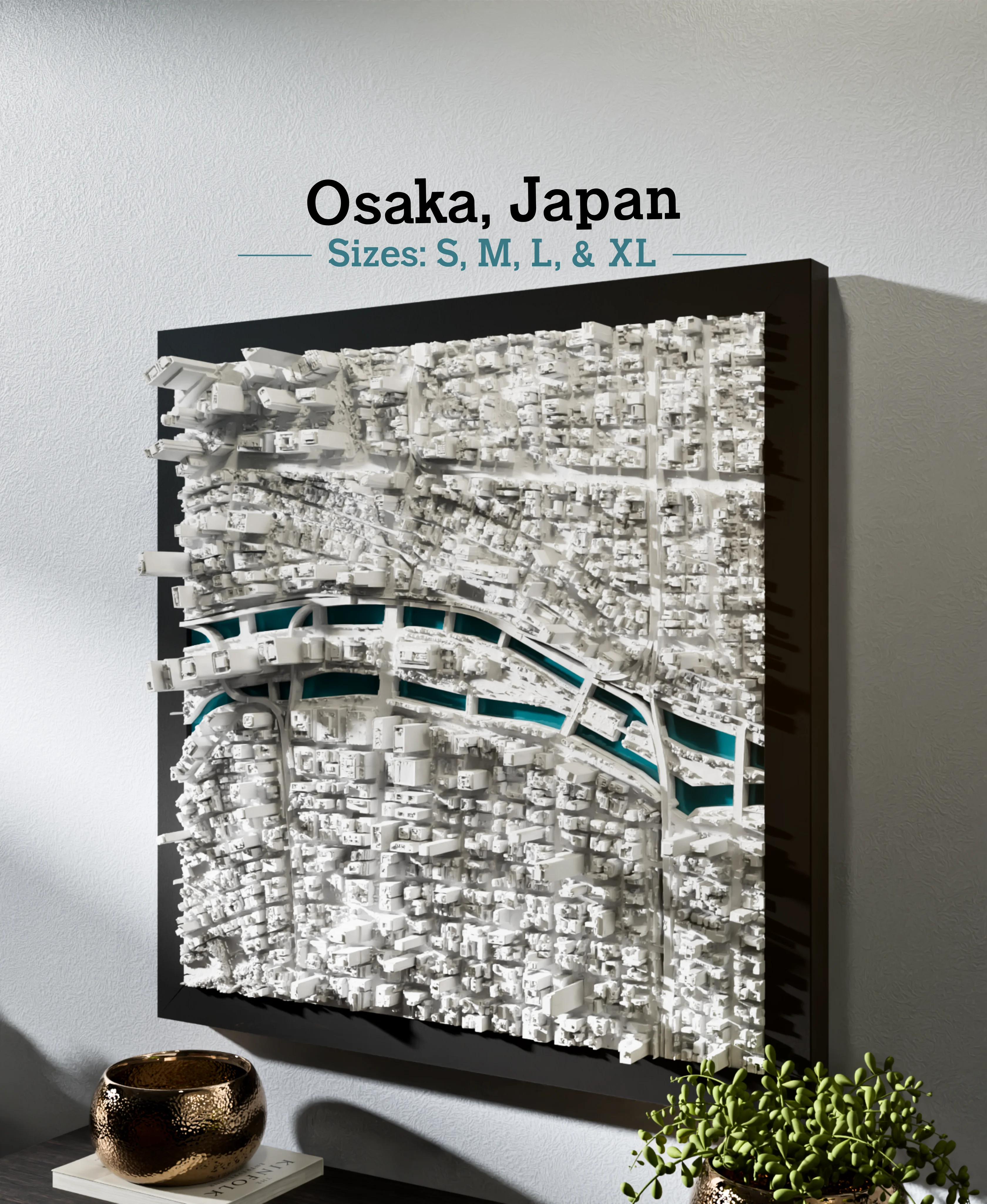 Osaka, Japan - S, M, L, & XL 3d model