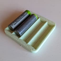 Simple AA Battery Tray 3d model