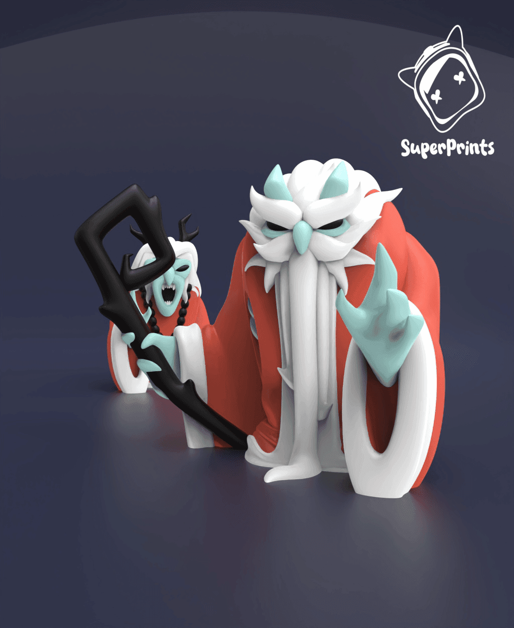 Santa Claws (Krampus) - Easy Multicolor FDM RPG Minis (No supports) 3d model
