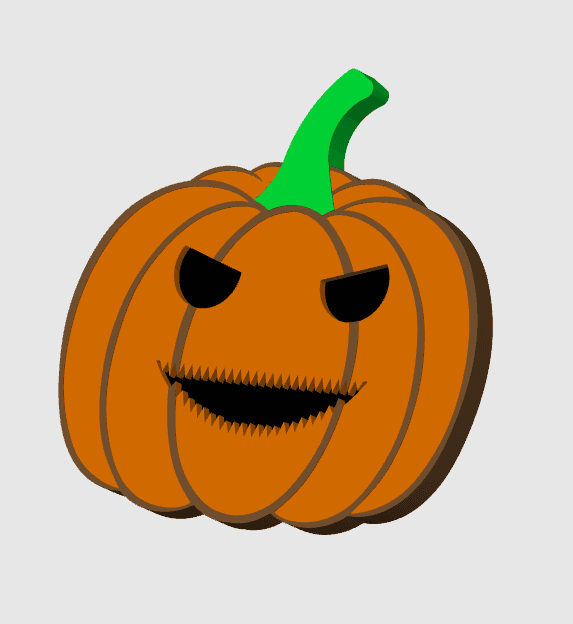 Chompy Pumpkin coaster/decoration 3d model