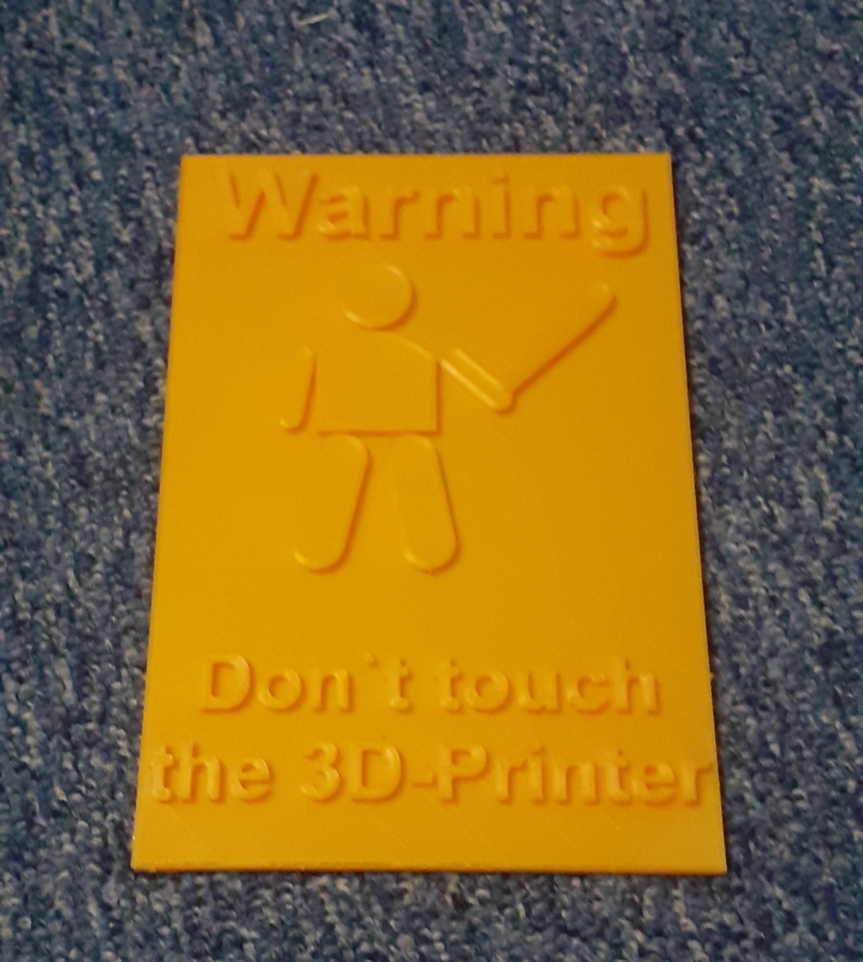 Warning Sign 3d model