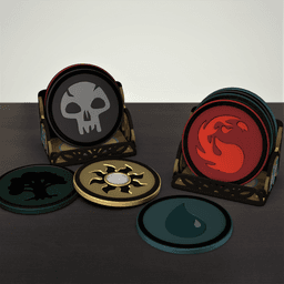 Coaster Holder- (Magic The Gathering) 3d model