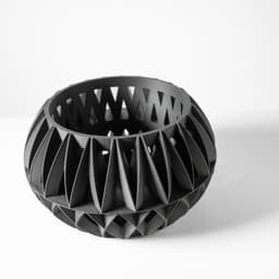 The Oku Orchid Planter Pot with Drainage | Tray Included | Modern and Unique Home Decor for Orchids 3d model
