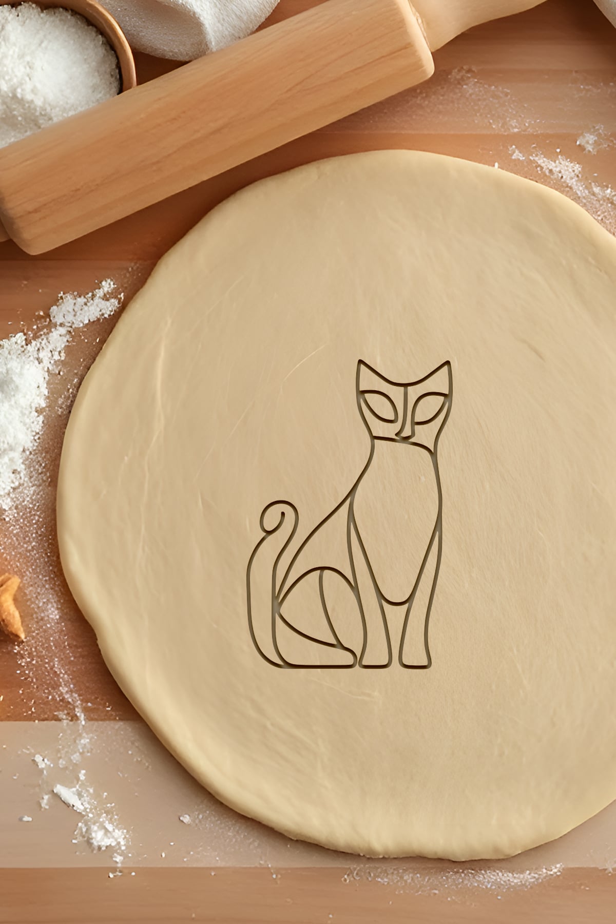 Cat Cookie Cutter, Biscuit Cutter 3d model